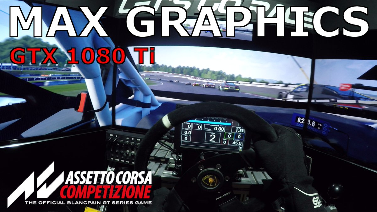 LetsGORace's tweet photo. @AC_assettocorsa Competizione | MAX GRAPHICS Triple Screen - GTX 1080Ti
🔴Video Link ▶️ https://t.co/vvKKvAgvY6
#AssettoCorsaCompetizione #ACC #Gameplay #MaxGraphics #PC #Gaming #TripleScreen #SimRacing #DircetDrive #ServoMotor #SimRacingBay #SimuCube #OSW https://t.co/2vpRKQhci2