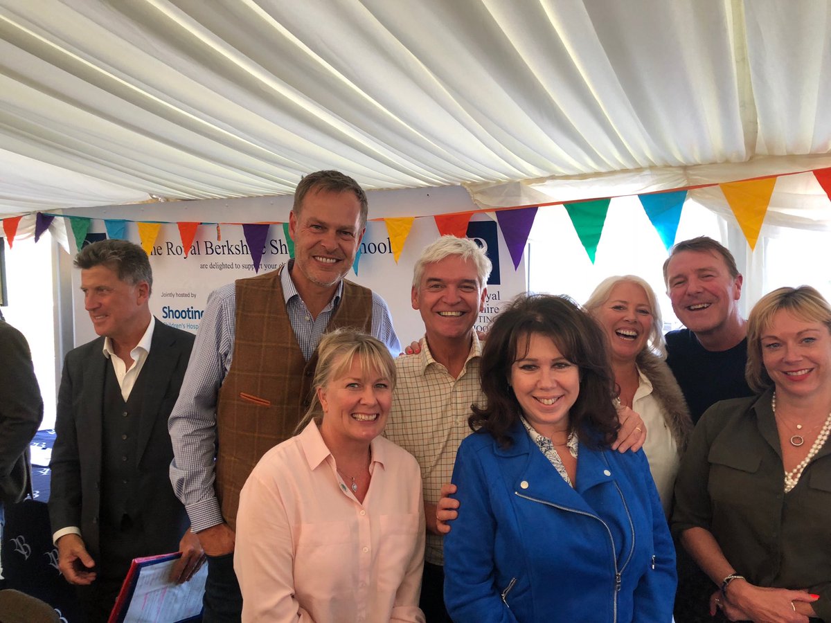 Thank you ⁦<a href="/Schofe/">Phillip Schofield</a>⁩ &amp;  ⁦<a href="/PJFoundation/">PeterJonesFoundation</a>⁩ for wonderful clay pigeon shoot ⁦<a href="/RoyalBerkshire/">Royal Berkshire Diabetes Centre</a>⁩ raising much needed funds for ⁦<a href="/SSChospices/">Shooting Star Children's Hospices</a>⁩ and special thanks to ⁦⁦<a href="/StephanieSchofi/">Stephanie Schofield</a>⁩ &amp; ⁦<a href="/KazSugarman/">Karen Sugarman MBE</a>⁩ for all your tireless efforts and huge hearts!