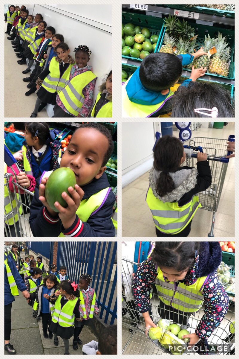 MissCrawley41's tweet photo. We enjoyed a trip to @TescoParkRoad this afternoon to buy some fruit and vegetables to taste as part of our DT lessons @stsilasschool #ReceptionYear1 https://t.co/R7BD0J5a3S