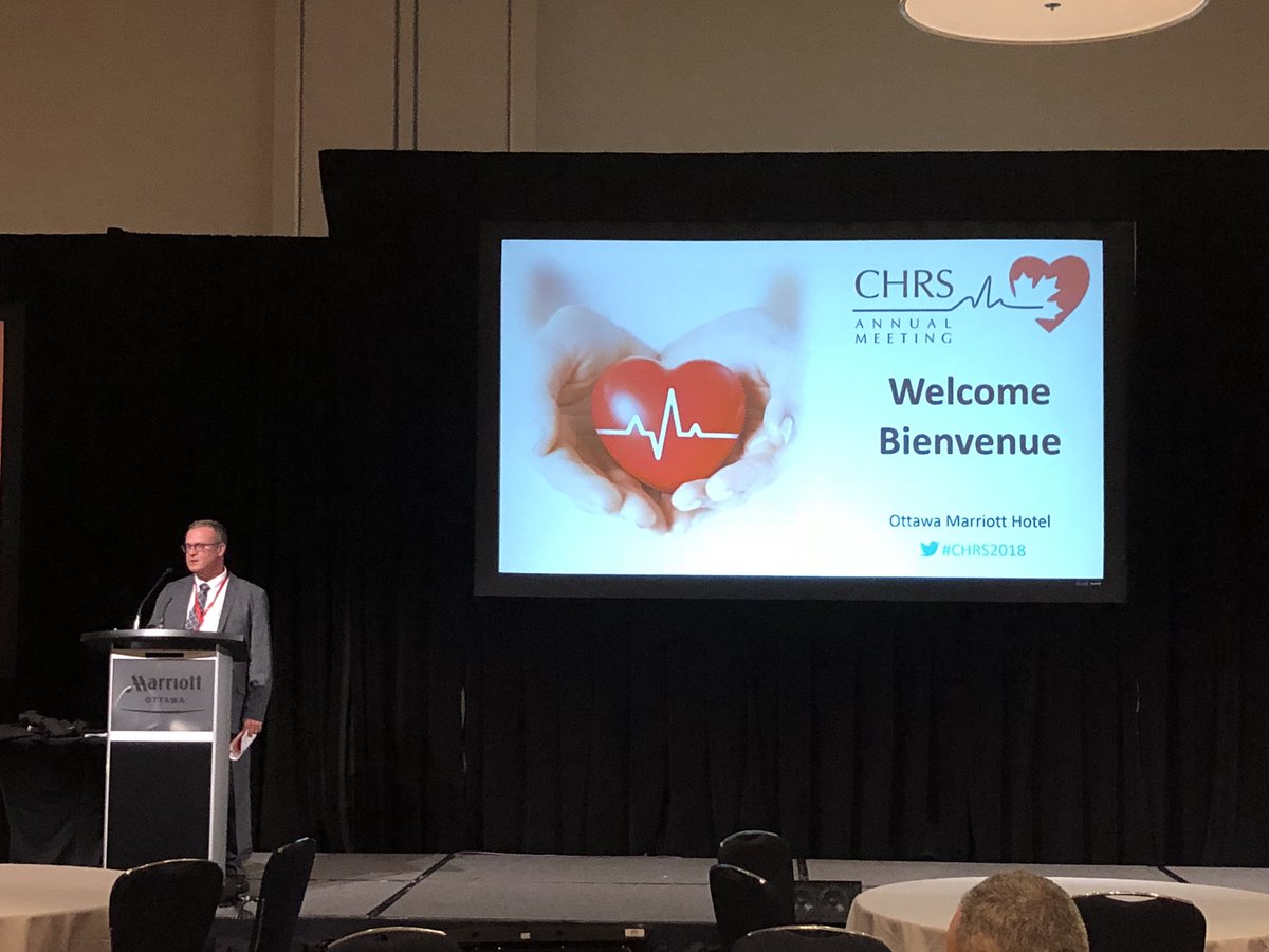 Society President <a href="/philippon_f/">Francois Philippon</a> opens the <a href="/CHRS_SCR/">Canadian Heart Rhythm Society</a> Annual Meeting #CHRS2018