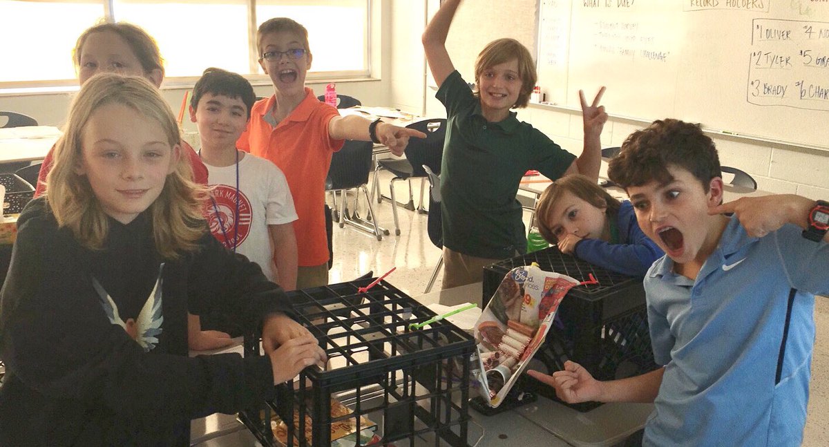 The winning design held 1,200 pennies! Congratulations, Tyler!