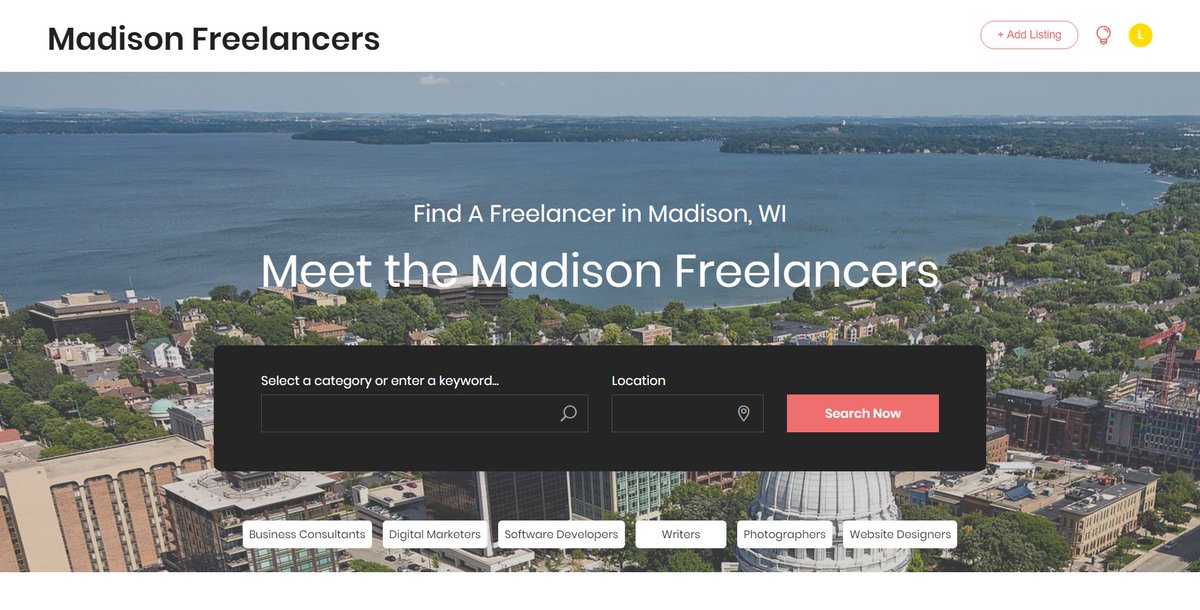I built a quick little site to help folks find freelancers in here Madison, WI. Check them out at... madisonfreelancers.com #wordpress #writers #marketers #consultants #freelancers #madisonwi