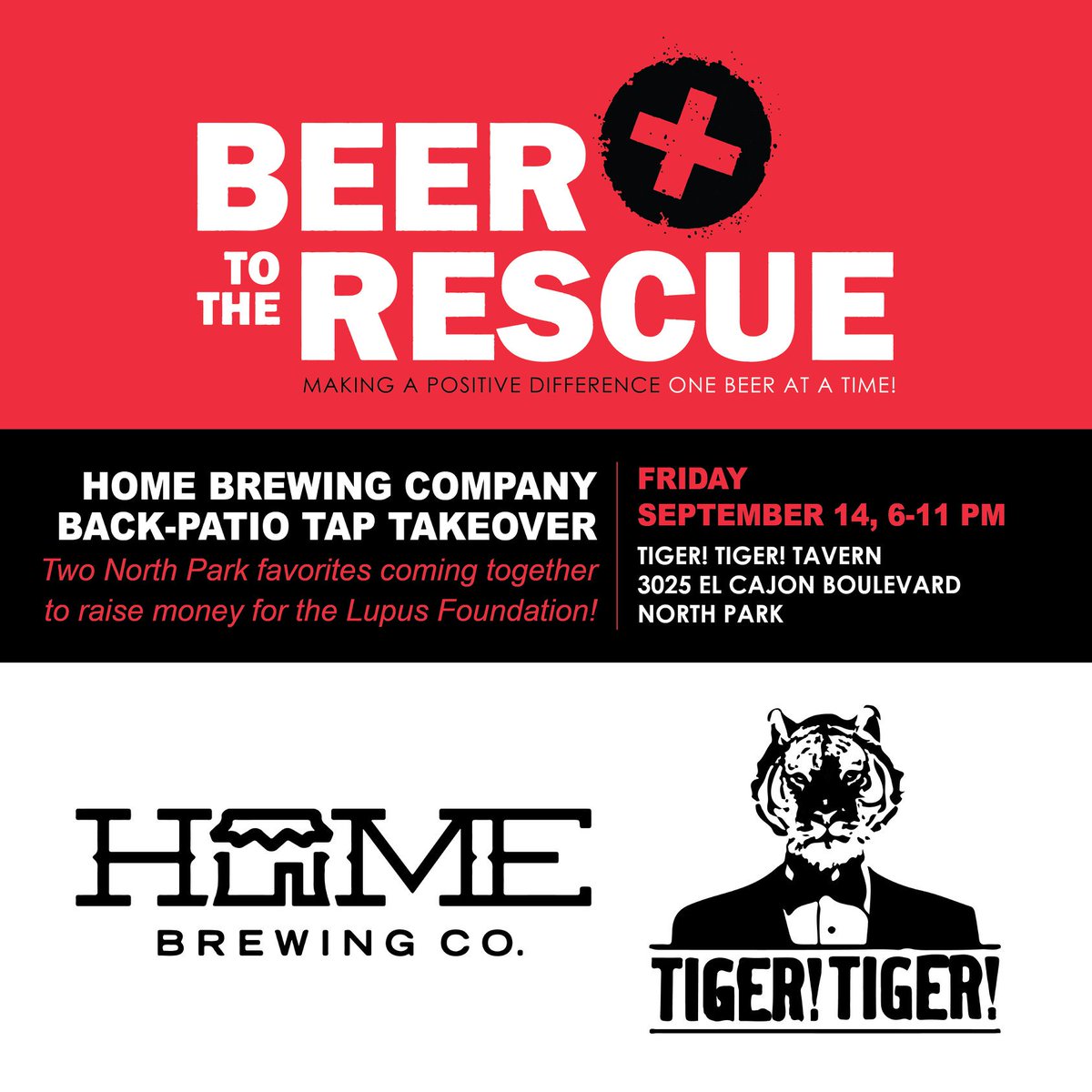 Fearing your Friday night shenanigans won't fulfill your liver AND your soul? Come by <a href="/TigerTigerTav/">Tiger!Tiger!</a> for stunning <a href="/HomebrewerSD/">The Homebrewer</a> beers like Sharks with Lasers IPA and Das Trüb Hazy IPA w/German Malts &amp; Hops. <a href="/LupusSoCal/">LupusSoCal</a> will reap the benefits as usual.