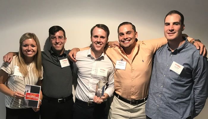 PrimeRevenue's tweet photo. Congratulations Richard Kaiser for winning @TAGYoungPros #OneInAMillennial Sales Leader! Fantastic job, Richard! https://t.co/z1mtfPWZIe