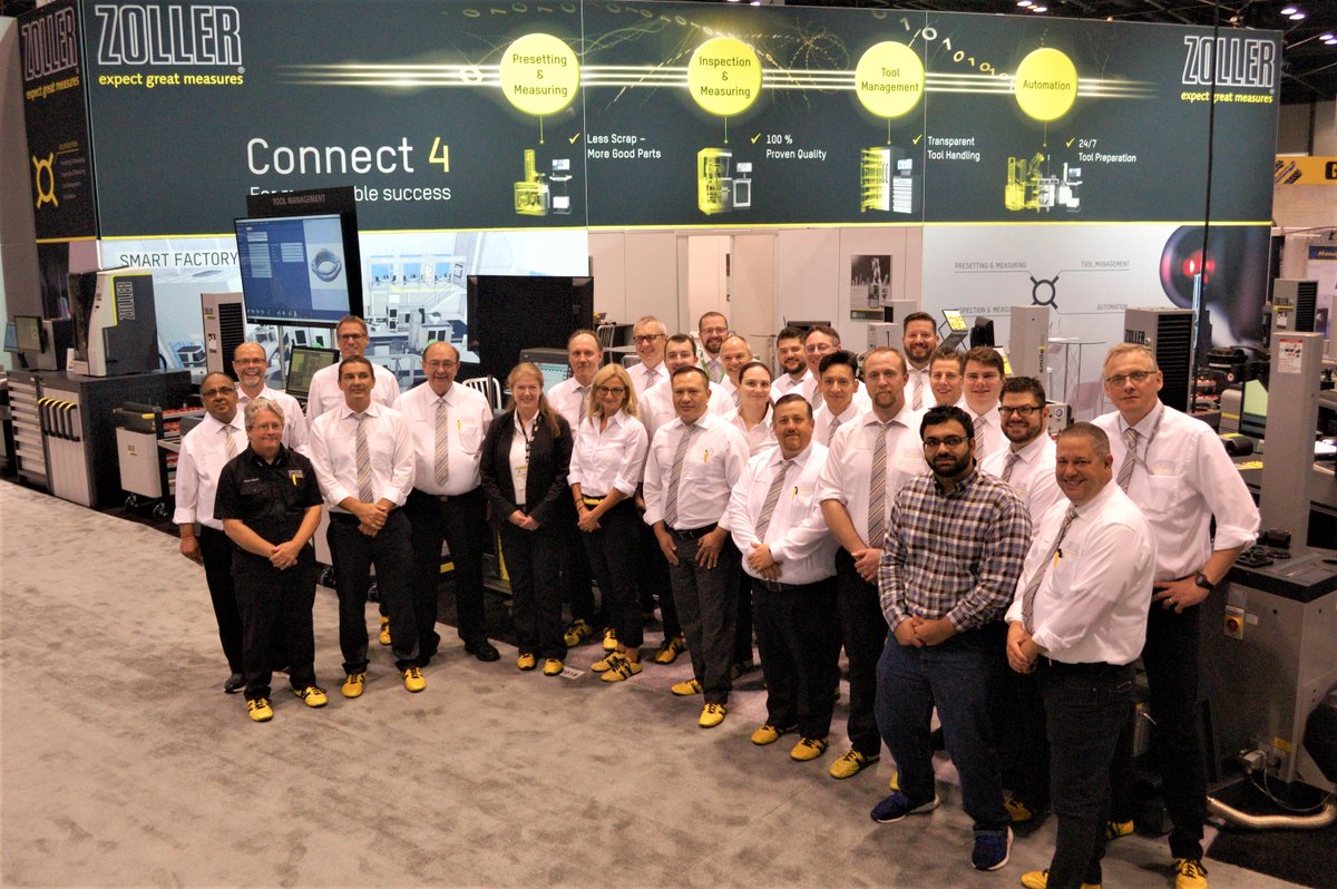 ZollerInc's tweet photo. Teamwork makes the dream work at IMTS  for ZOLLER! It’s not too late to stop by booth # 432018, West Building Level 3 to meet the team and experience all the latest in Smart Factory Solutions from ZOLLER #ExpectGreatMeasures #IMTS2018 https://t.co/avo6tGaJtW