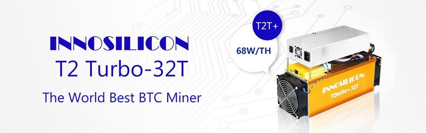 #Innosilicon launches another heavy weight #BTC miner, the single tube T2Turbo+32T (can run up to 36T), after successfully delivering the T2T-24T miner since July, that will alter today's sharp difficulty into advantage. Learn more from innosilicon.com/html/news/28.h…