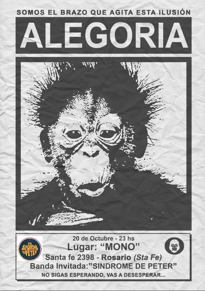 IliZanuzzi's tweet photo. 🎶 🎶..MeNos MaL QuE EsTas AhoRa, SaBes No NeCeSiTo MáS..🎶 🎶
@ElSindromePeter llega el 20/10 por primera vez a ROSARIO de la mano de "ALEGORIA" 💪🎉🎸🎤 https://t.co/3Gu9piD3Nq