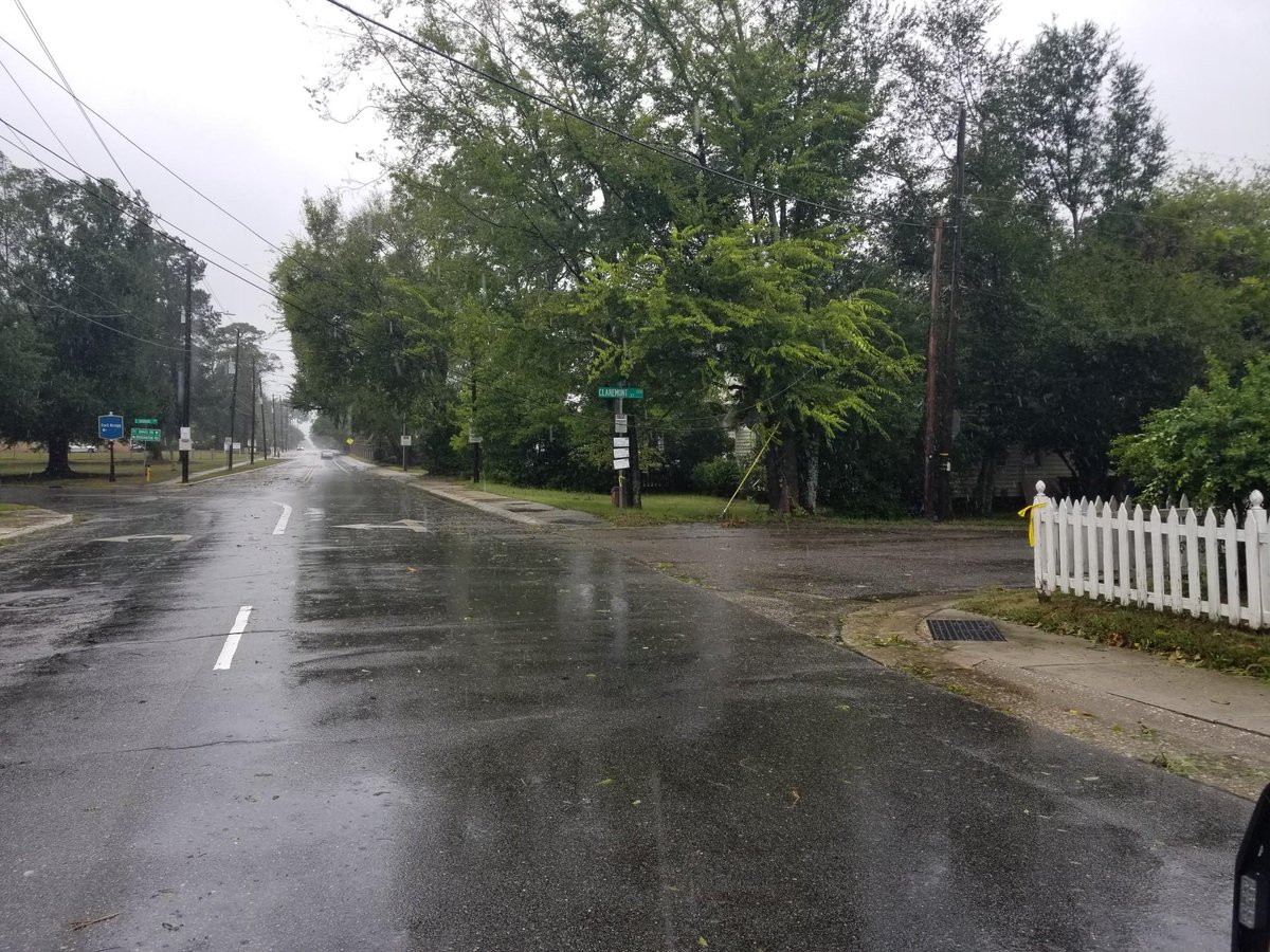 FayettevillePD's tweet image. Lines hanging low in the area of Fort Bragg Rd and Claremont St. #UseCaution #Florence