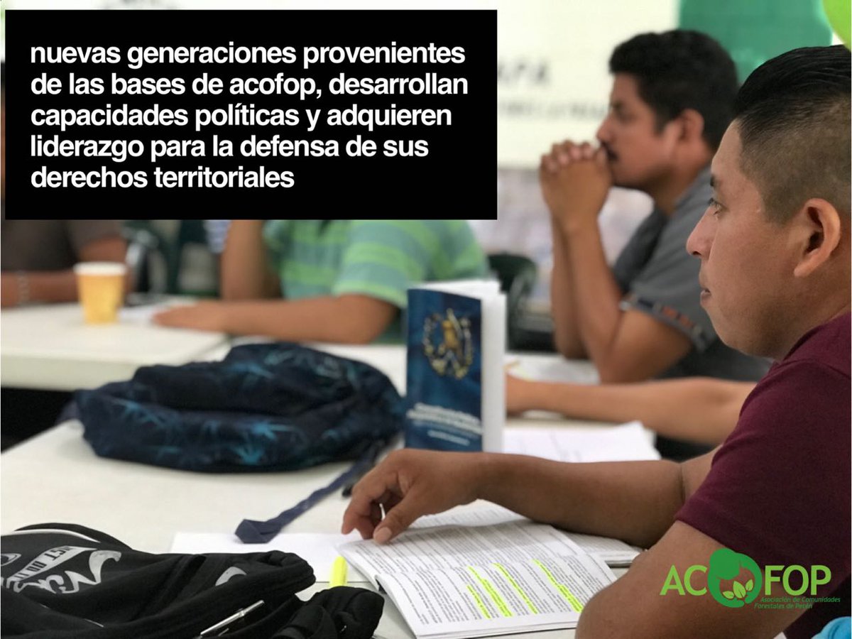 ACOFOP's tweet photo. Jóvenes Guardianes de los Bosques de la #RBM de organizaciones socias de #ACOFOP continúan con Taller de Derechos Territoriales #GuardianesRBM https://t.co/ID4ko8mirM