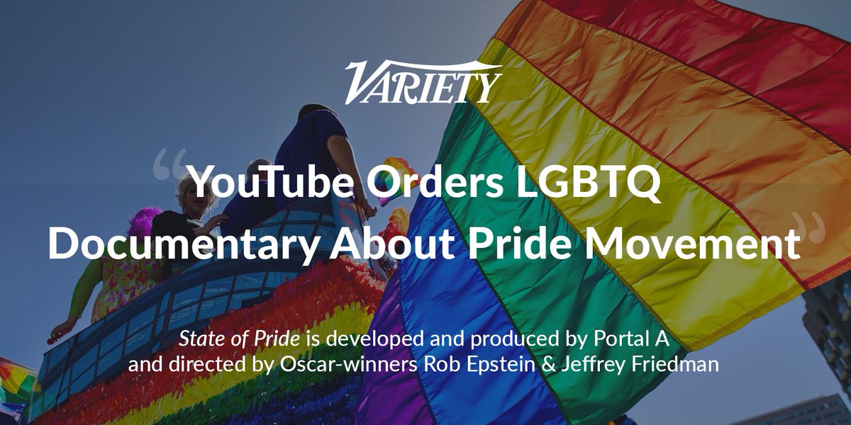 We're so proud to finally be sharing this news. 🌈 

Our new feature, STATE OF PRIDE, directed by Oscar-winning filmmakers and featuring our hero <a href="/raymondbraun/">Raymond Braun</a>, will debut on YouTube Premium in 2019. 

Read all about it in <a href="/Variety/">Variety</a>: variety.com/2018/digital/n…