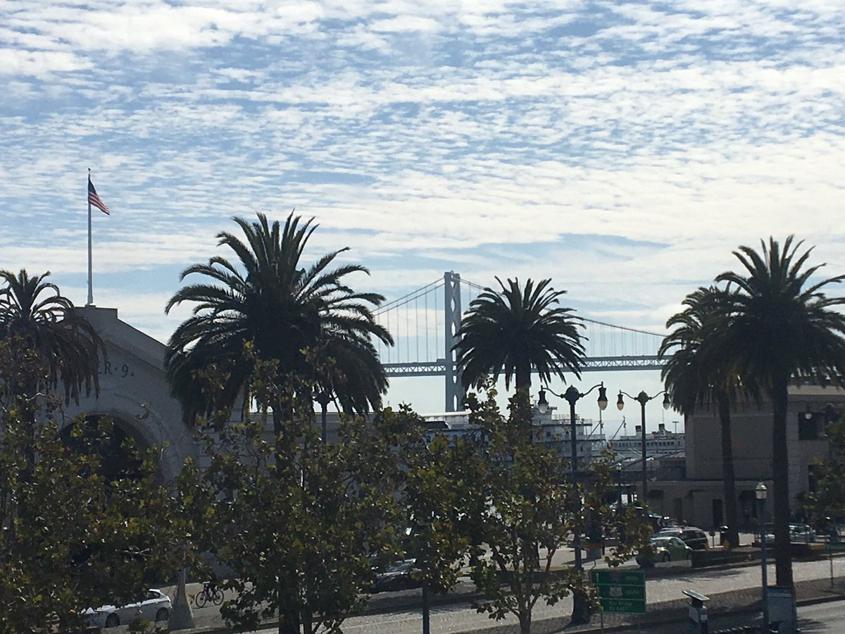 MikeNiccoWX's tweet photo. I know I’ve said this a lot lately but look up now. A rare phenomenon, #fallstreak hole or #punchcloud, occurring in several parts of this cloud deck over the bay area. https://t.co/MGYChSlyKe