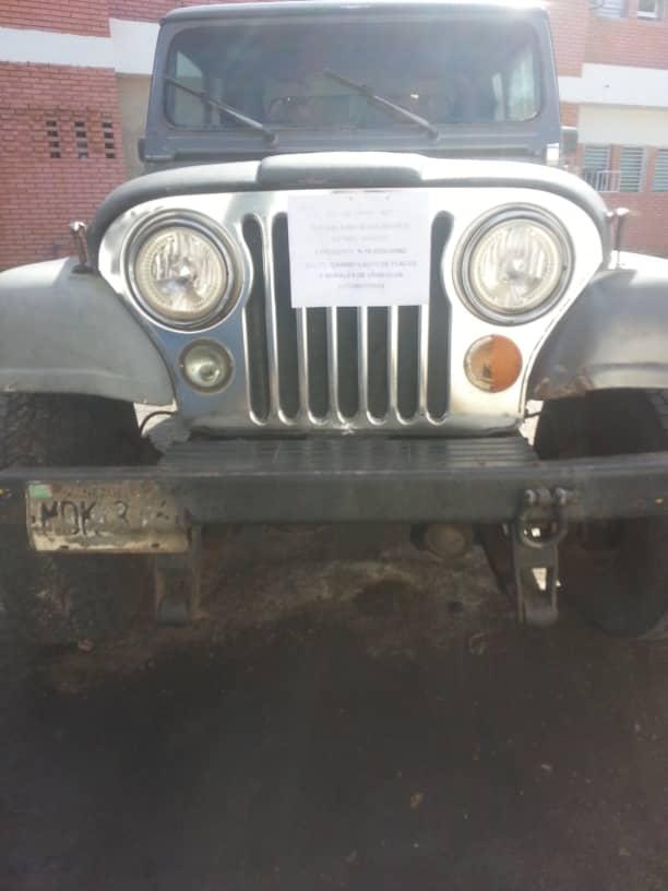 enlaccicpc_intt's tweet image. #CICPC-INTT San Juan De Los Morros, logró el decomiso del vehículo: Clase Rústico, Marca Jeep, Modelo CJ-7, año 1982, color Gris, placa MDK376, por cuanto presenta irregularidades en sus seriales de identificación. @DouglasRicoVzla @CICPCPREVENCION @PRENSACICPC