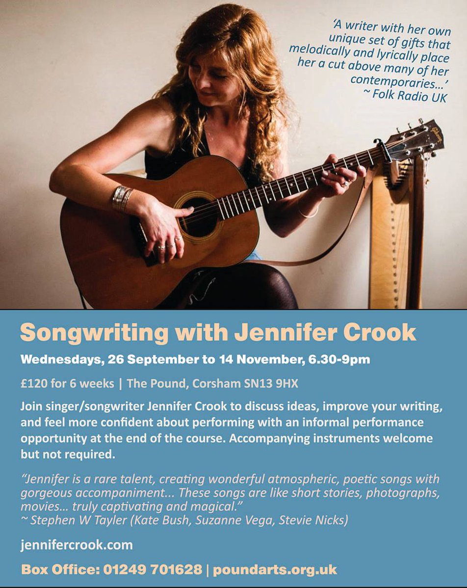 Coming to write songs with me? Not long now...