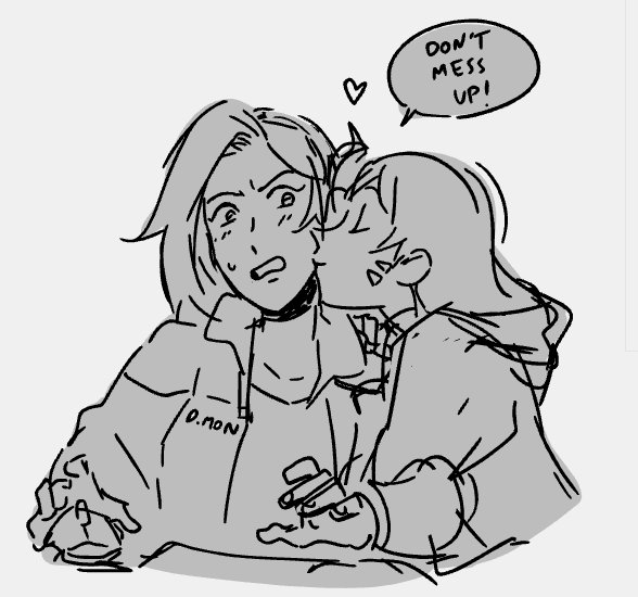 dvamon margin doodle, dva tries to fuck up dmon while shes streaming 