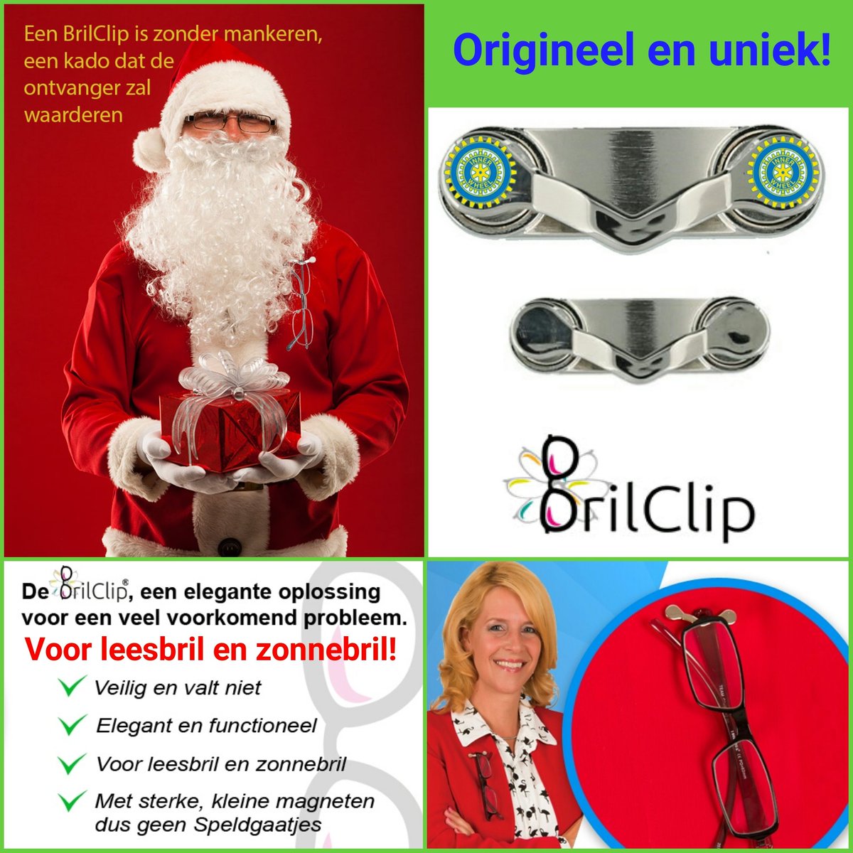 BrilClip's tweet photo. @brilclip is een #origineel en #uniek #kado in uw #kerstpakket of als #relatiegeschenk. Uw #Logo kan op de voor- en #achterkant van de #clip en op de #verpakking. Neem #contact op voor de #mogelijkheden van deze #handige #brilhanger. Voor #iedereen #geschikt! https://t.co/x3WEzz8XHb