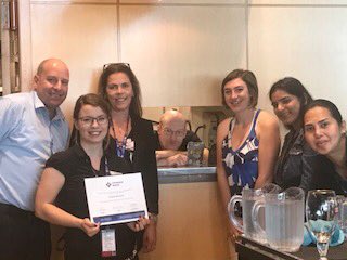 HungryTraveler_'s tweet photo. Delaware North @FlyYOW associates had a great time getting awards at todayβs associate appreciation week event! #flyYOW #DelawareNorthProud https://t.co/S5asJtenz1