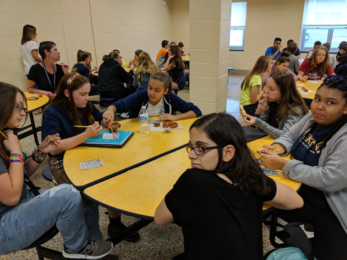 Today, 8th grade students were rewarded with bingo and pretzels. Keep showing us those positive behaviors! #PositivelyPennDelco #PennDelcoProud