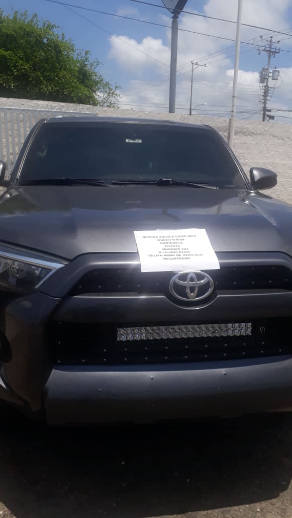 enlaccicpc_intt's tweet image. #CICPC-INTT CIUDAD OJEDA, realizó la recuperación del siguiente vehículo: clase CAMIONETA, Tipo SPORT WAGON, marca TOYOTA, modelo RUNNER 4X4, año 2015, placas AG583MK, la cual al ser verificada presentó el status SOLICITADO. @DouglasRicoVzla @CICPCPREVENCION @PRENSACICPC