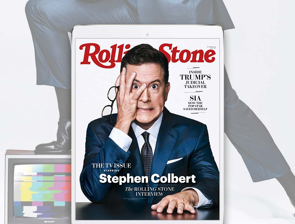 ReadlySupport's tweet image. For your entertainment, a @RollingStone interview with Stephen Colbert in the current TV issue. us.readly.com