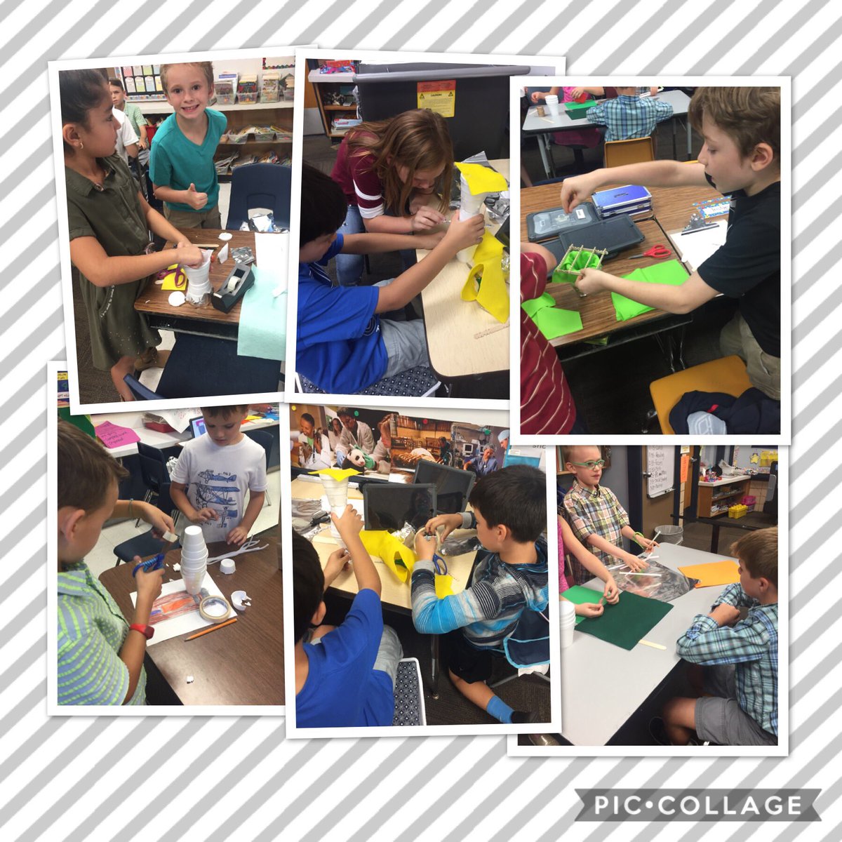 Ss using the engineering design process to design and create a solution to keep an ice pop cold for one hour. #PLTW #propertiesofmatter <a href="/SFT512/">Kristal Leiker</a> <a href="/theSMSD/">SM School District</a>