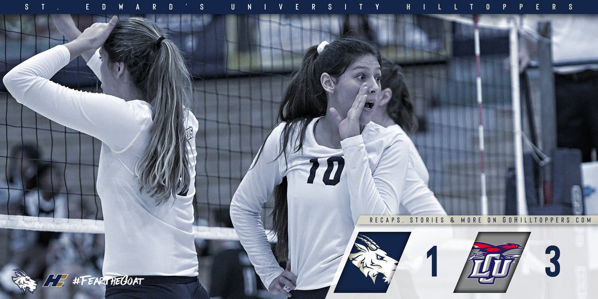 SEUVball's tweet photo. Hilltoppers rally comes up short as they dropped one vs. Lubbock Christian, 3-1. #FearTheGoat https://t.co/lHYUAmmk9p
