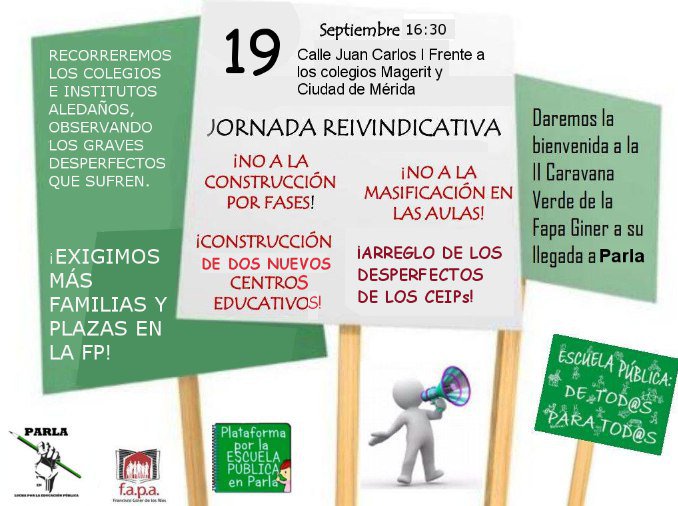 Plataforma por la Educación Pública de Parla tweet media