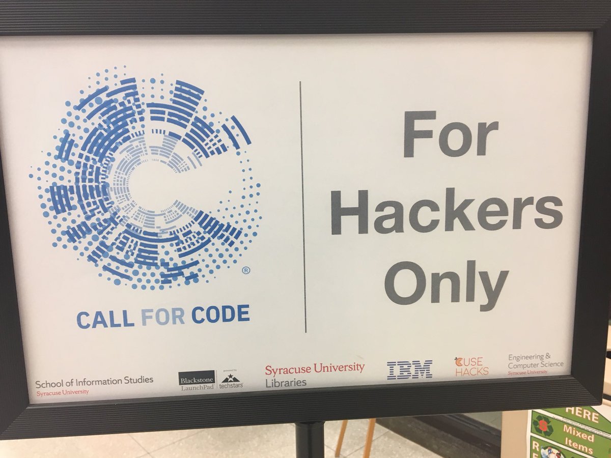 sharichiara's tweet photo. A few hours until go time at @SyracuseU #CallforCode #hackersonly @rwlord @angelluisdiaz https://t.co/06ZFkz8cHa