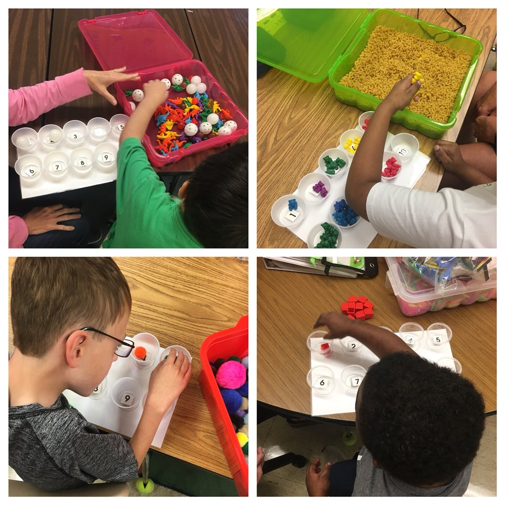 Our class is having lots of fun with our math bins!! #differentiation #welovemanipulatives <a href="/collinswj/">Assistant Principal at Poolesville Elementary</a>