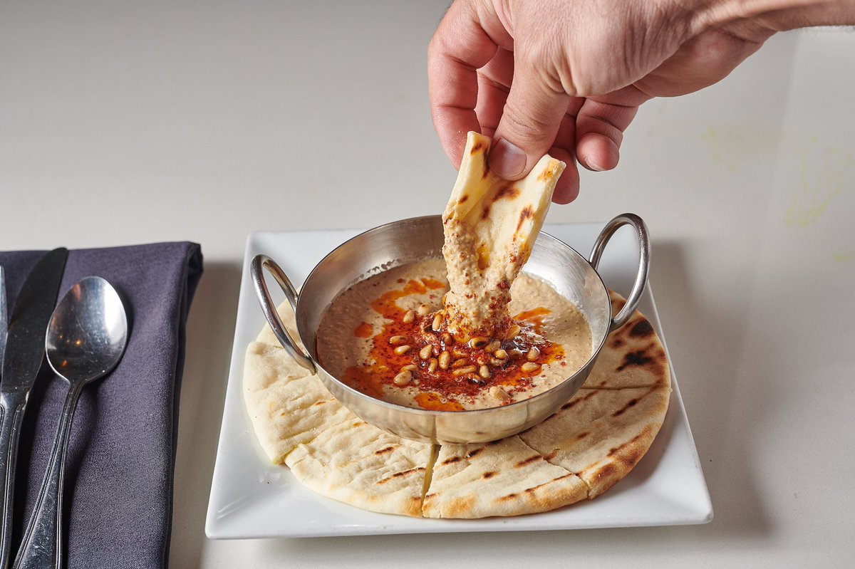 TarlaGrill's tweet photo. Warm #Humus with #Smoked #Paprika #OliveOil, #Roasted #Pinuts and #Grilled Perfect #Pita #VisitNapaValley #winecountry #napa #Dinner #lunch #yummy #yummyfood #delicious #Mediterranean #middleeastern #food #foodie https://t.co/ZgIBTGoDvS