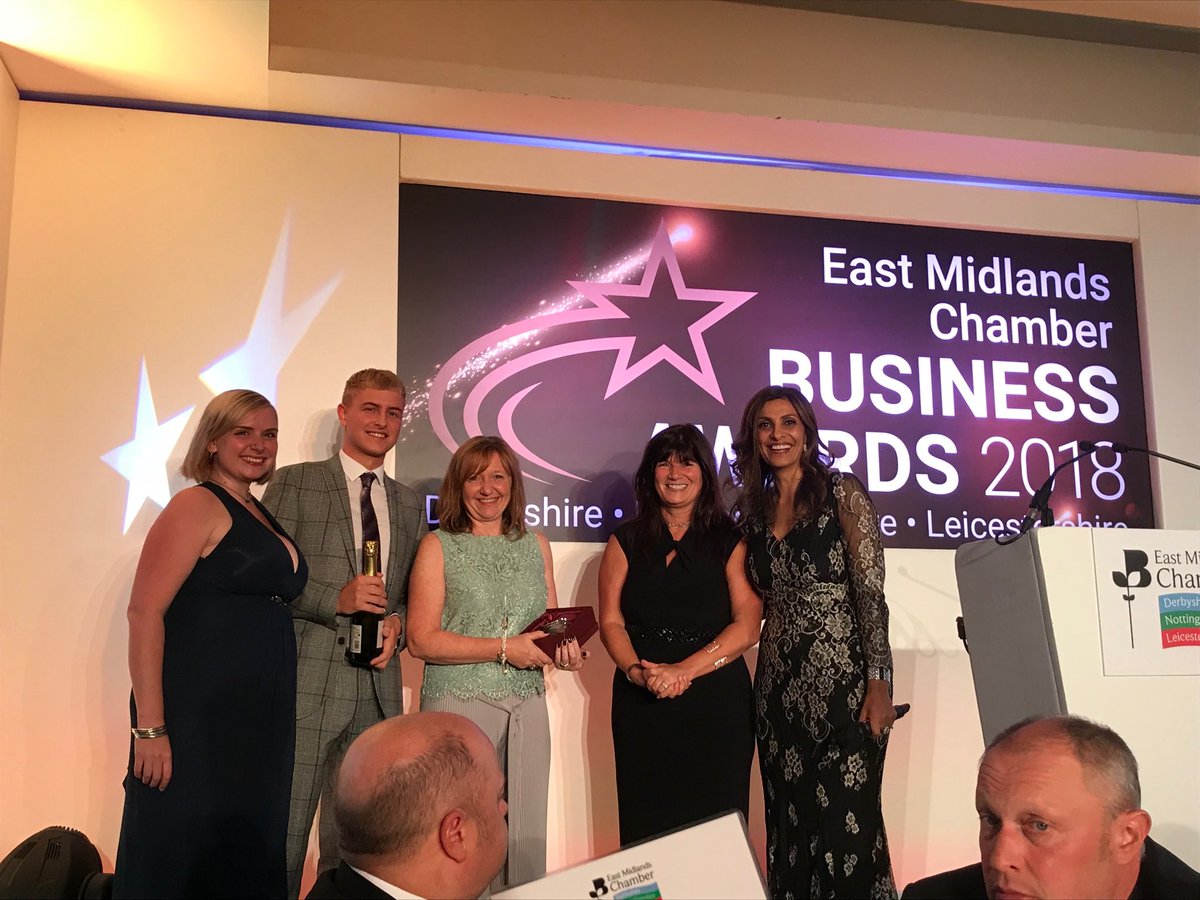 EMC_President's tweet photo. Congrats to Fidler &amp; Pepper #winner of Commitment to People Award ⁦@EMC_BizAwards⁩ #Nottinghamshire #chambercelebration - Great night; well done all finalists and top job by MC ⁦@SameenaITV⁩ ! https://t.co/K5gK1A3Rl6