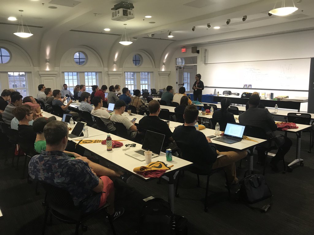 natebenson's tweet photo. Packed house for @SWBuffalo 2018! Well over 100 people joining us this weekend! What amazing ideas and new #startups will emerge from this incredible weekend? Follow #SWBuffalo to stay up to date on all the fun! https://t.co/2VWGdKQgd6