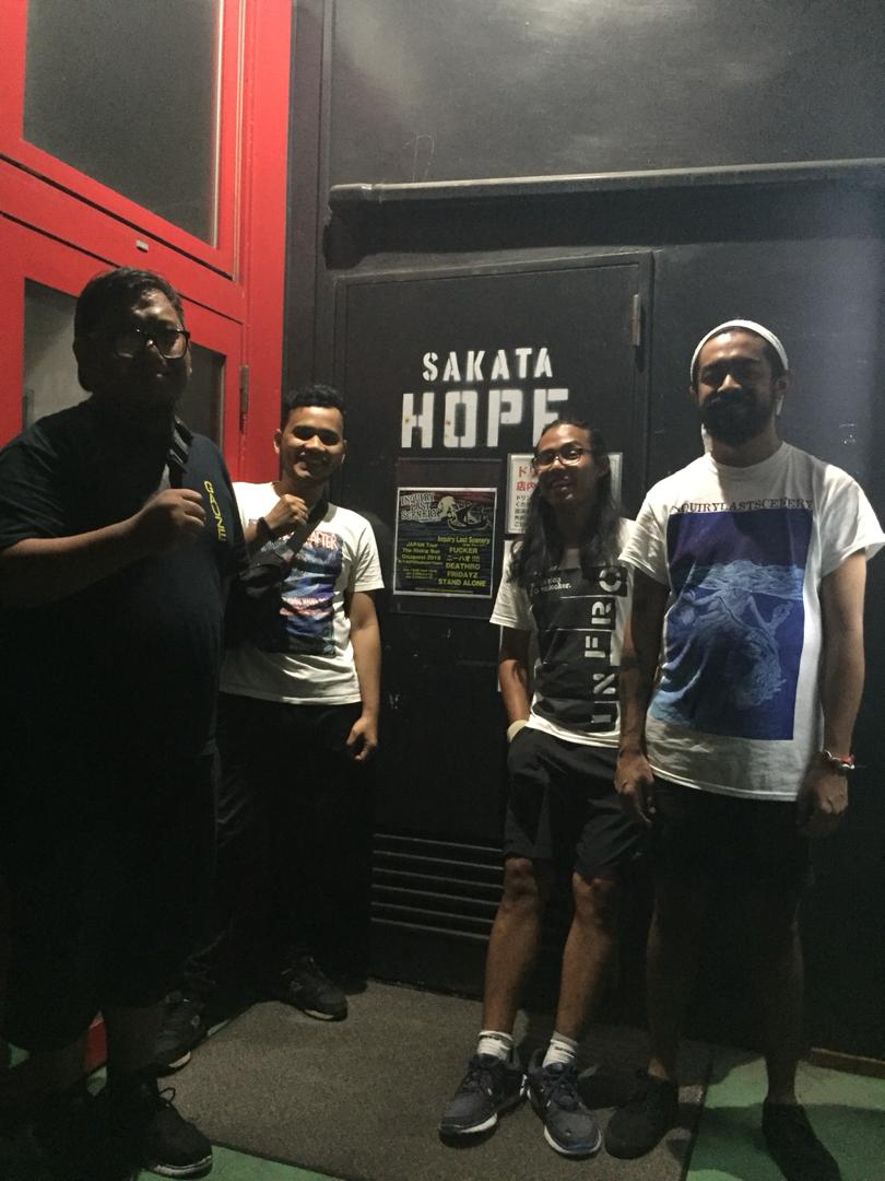 I__L__S's tweet photo. Thank you Sakata!! Thank you Stand Alone, Fridayz, ni-hao!!, deathro and fucker! Thanks @sakata_hope for great show! #inquirylastscenery #TheRisingSunCouquest2018 #sakatahope https://t.co/Y7uxeoBxKV