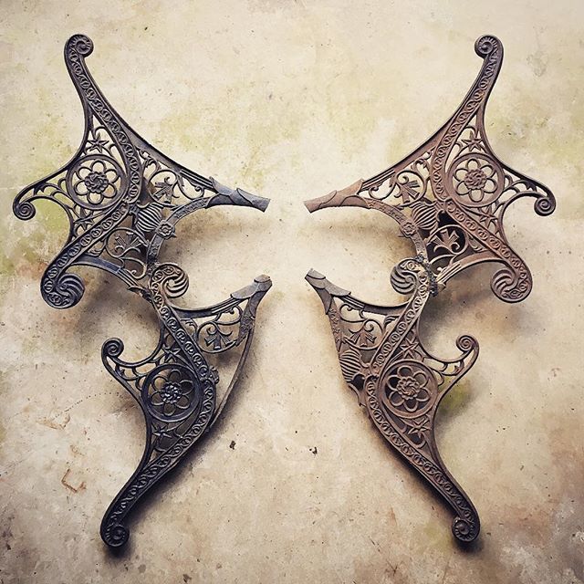 The start of a new commission, butterfly wings made from old park benches. I’m going to start sharing more of my process, finishing a sculpture is great but the journey is the fun part 🦋 #metalsculpture #butterflyart #alabamaartist #assemblage #assem… ift.tt/2QwPxvp