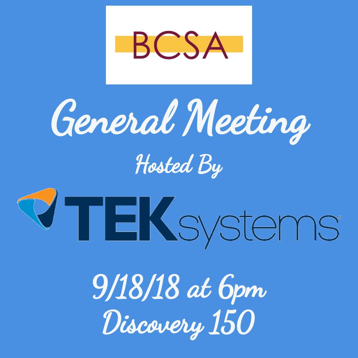 ASUbcsa's tweet photo. Our next meeting is coming up in a few days. RSVP here: https://t.co/e5zIrcU4QK https://t.co/ieQccNCICz