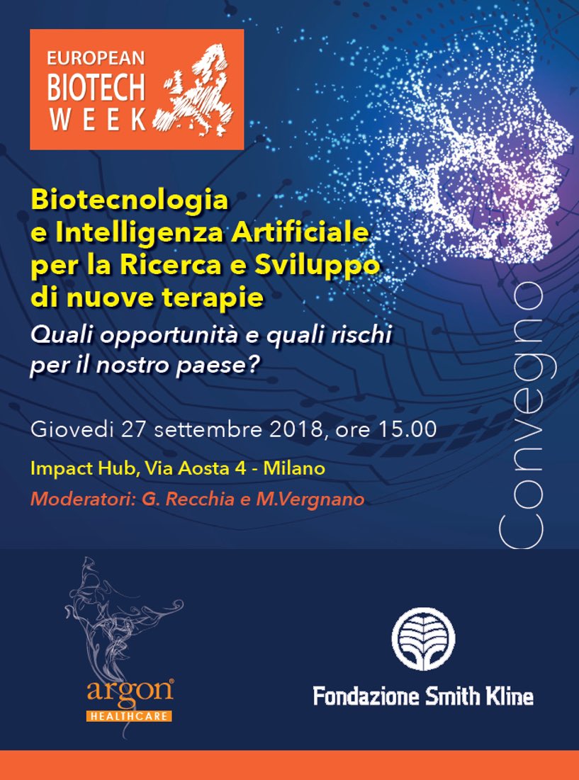 fsk_it's tweet photo. “Biotecnologia e Intelligenza Artificiale #AI per la Ricerca e Sviluppo di nuove terapie.” Milano 27.9.2018 #EBW #biotechweek con @fabiobiancoITA “Startup, Trasferimento Tecnologico e Biotecnologia: quali ostacoli dobbiamo superare?” https://t.co/wex7RtXCj0