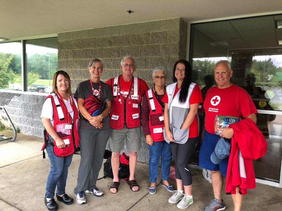 RRYMCA's tweet photo. The Red Cross Disaster Team stopped by our branch for showers. They are  providing hurricane relief services. The Shelter is set-up at Salem Baptist Church. The Red Cross volunteers have traveled from all over the  country. Thank you for your service. #BetterTogether https://t.co/tINmRfpBIG