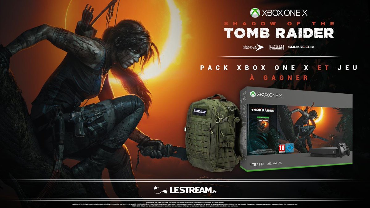 🎁 #Concours #TOMBRAIDER 

Gagnez une <a href="/XboxFR/">Xbox FR</a> + le jeu Shadow Of The Tomb Raider + Un Sac pour avoir la panoplie complète du parfait aventurier ! 🔥

Pour participer RT + FOLLOW @lestramfr 😎

➡️ twitch.tv/lestream