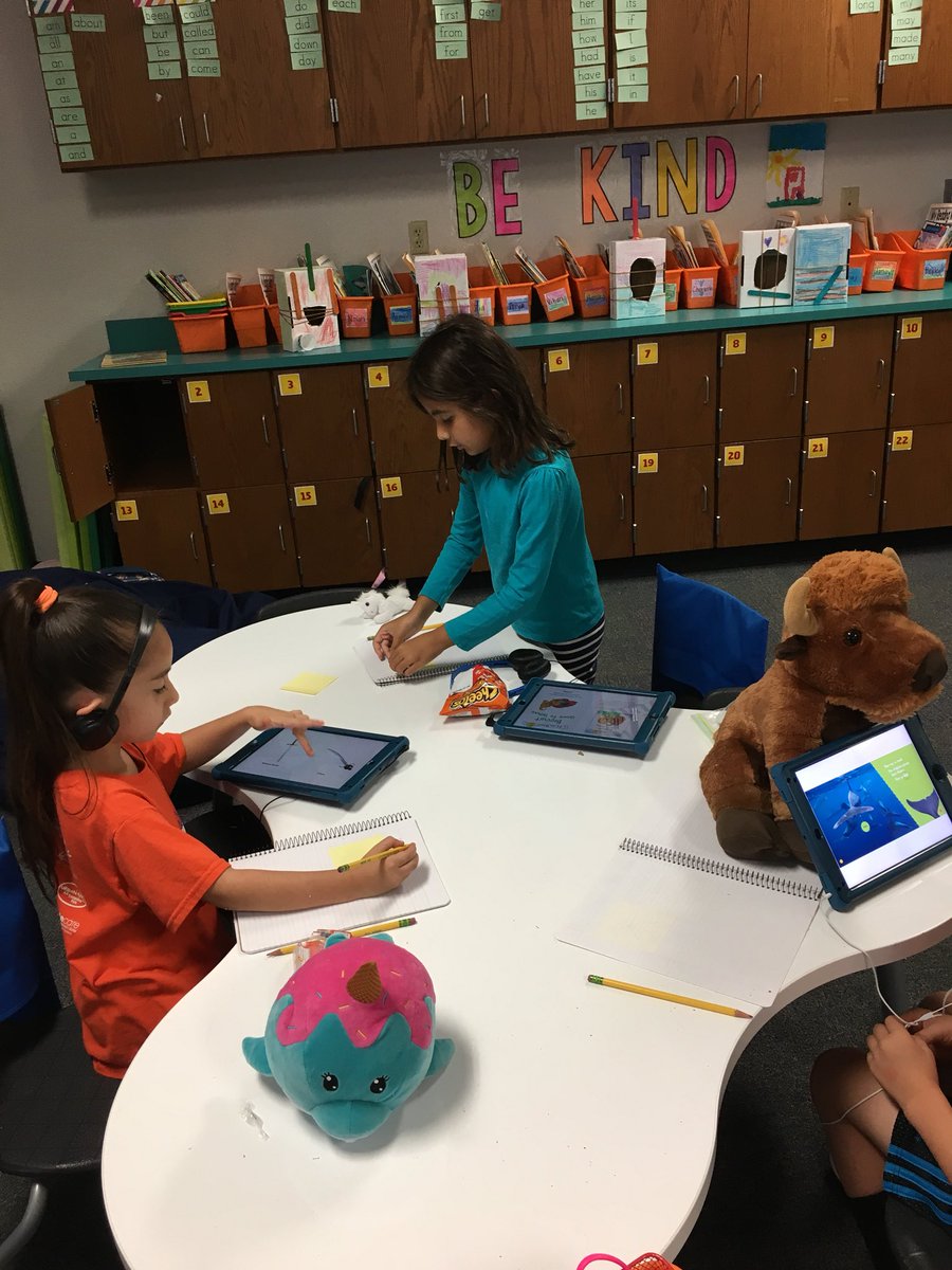 Leland1st's tweet photo. Happy Friday! We loved starting our day by using our 1:1 iPads during reading time and ending our day with a Friday Reader! #DCETrailblazers #CISDOurStory https://t.co/amdkG58BUd