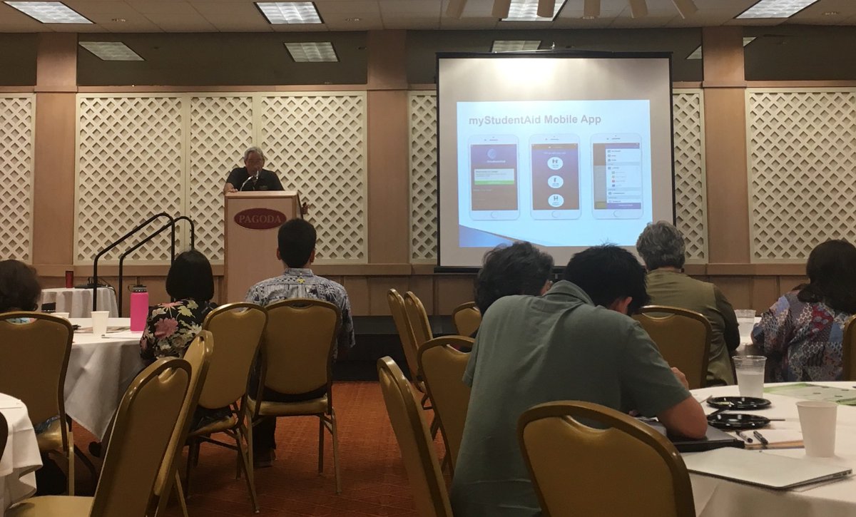 Mahalo to Frank Green and the Pacific Financial Aid Association for this morning’s update and briefing!