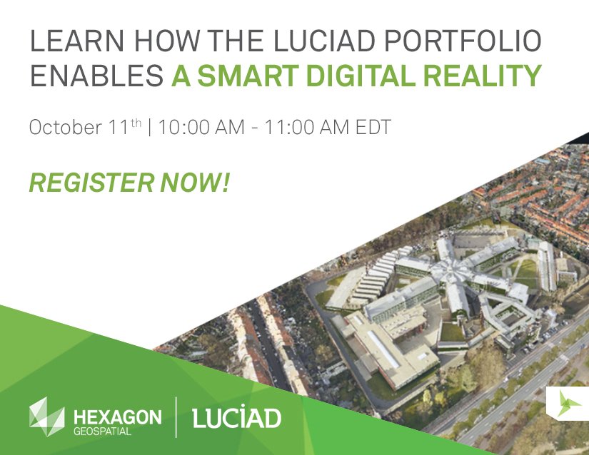 HexagonSIG's tweet image. REGISTER NOW: See the Luciad platform&apos;s unique capability to fuse multiple data sources into a single #SmartDigitalReality. hxgn.biz/2Bloznd