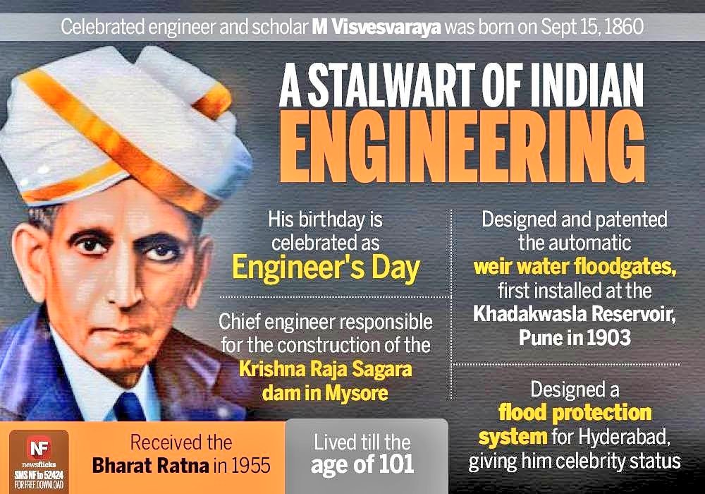 ProfSRK's tweet photo. Best Wishes of #EngineersDay, a great day to Remember &amp; to pay Tributes to the Stalwart of Engg, Visionary #BharatRatna Sir M #Visvesvaraya ji. His Ideas &amp; Principles r guiding force to the Indian Engineers. Proud to be a #CivilEngineering professional #CivilEngineer @PMOIndia https://t.co/BPnL79xinc