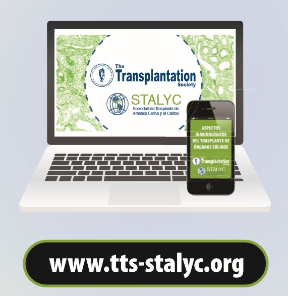 NEW! TTS-STALYC Online Interactive Update Course (in Spanish / Portuguese) - Immunological Aspects in SOT. Over an eight week period, featuring 28 online presentations, we will guide your through all the important aspects in immunology. tts-stalyc.org @_stalyc @ttsorg