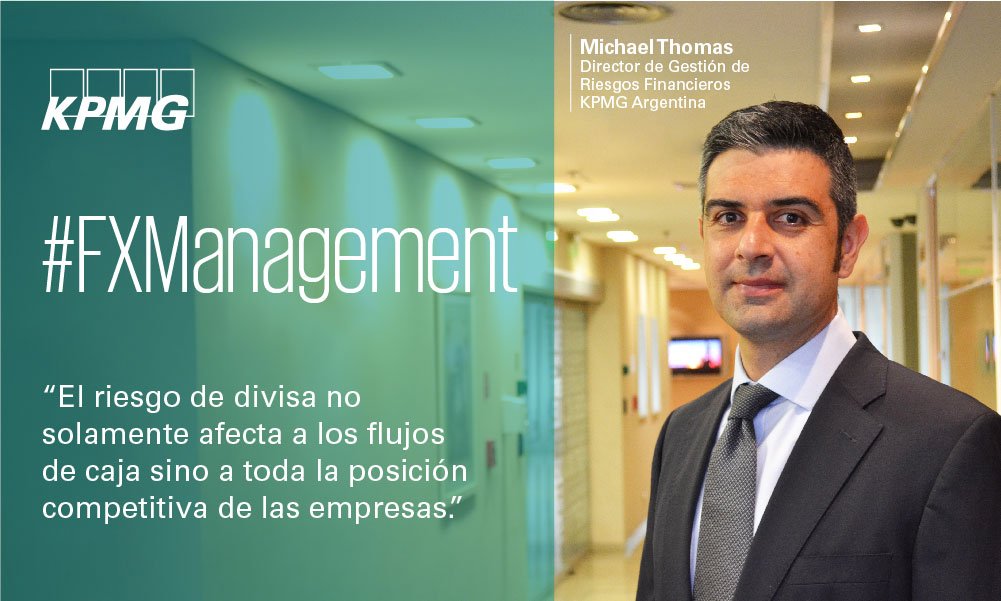 KPMGArgentina's tweet photo. ¿Cómo posicionarse en la reciente crisis cambiaria? #FXManagement  Más información en el  desayuno del 20/9 dictado por Michael Thomas, Director de Gestión de Riesgos Financieros de KPMG. @MThomasFRM https://t.co/xp1HedMMsw