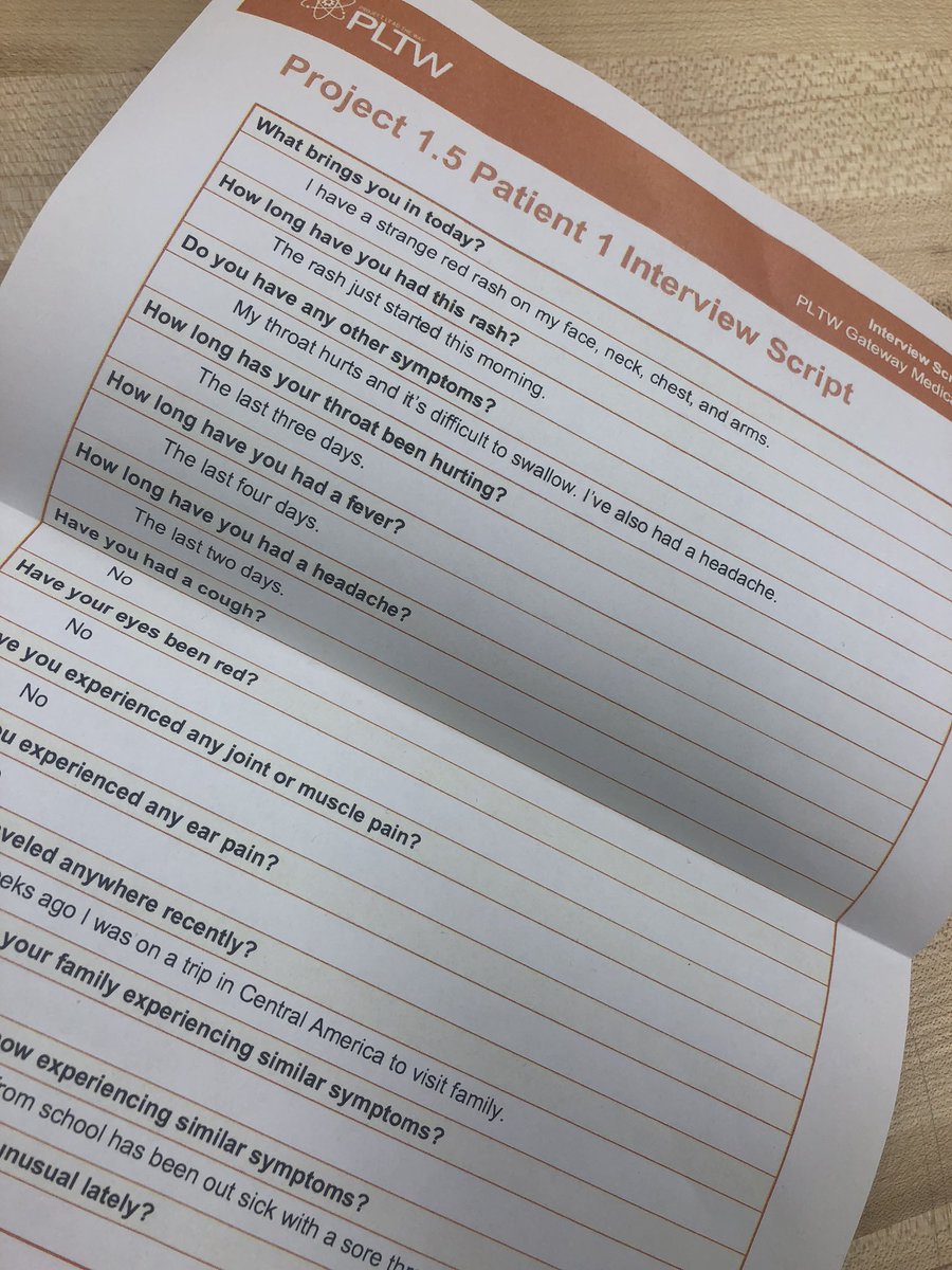krodrequez's tweet photo. Had a blast as “patient #1” in @DeeAnnMoore1 @PLTWorg medical detectives class! @amcook63 @Dr_JoanaKing @MaryCordry https://t.co/auTaZcU9aw