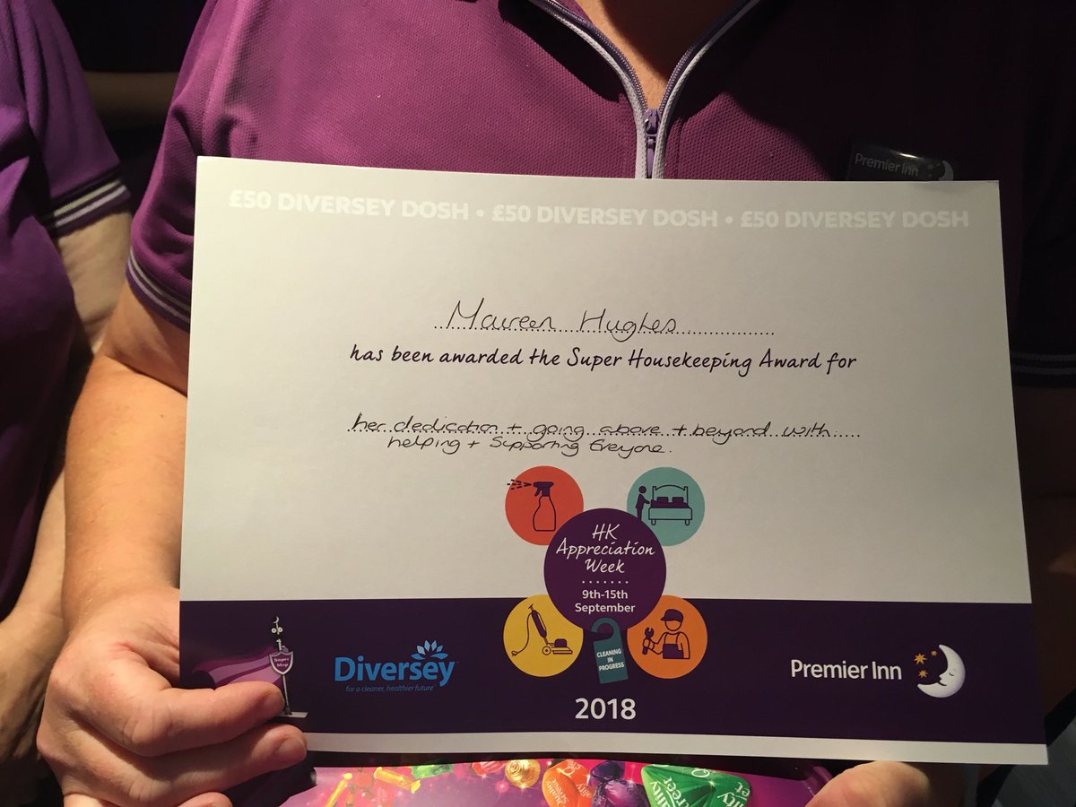 A MASSIVE well done to Maureen! Maureen always goes above and beyond her role, helping and supporting others! <a href="/PIOswestry/">Oswestry Premier Inn</a> <a href="/paulallancurtis/">Paul Curtis 💙</a> <a href="/placemadebyyou/">A Place Made By You</a> <a href="/SDEBDD/">simon ewins</a> <a href="/thebirdlane/">Natasha Lane</a> #hkappreciationweek