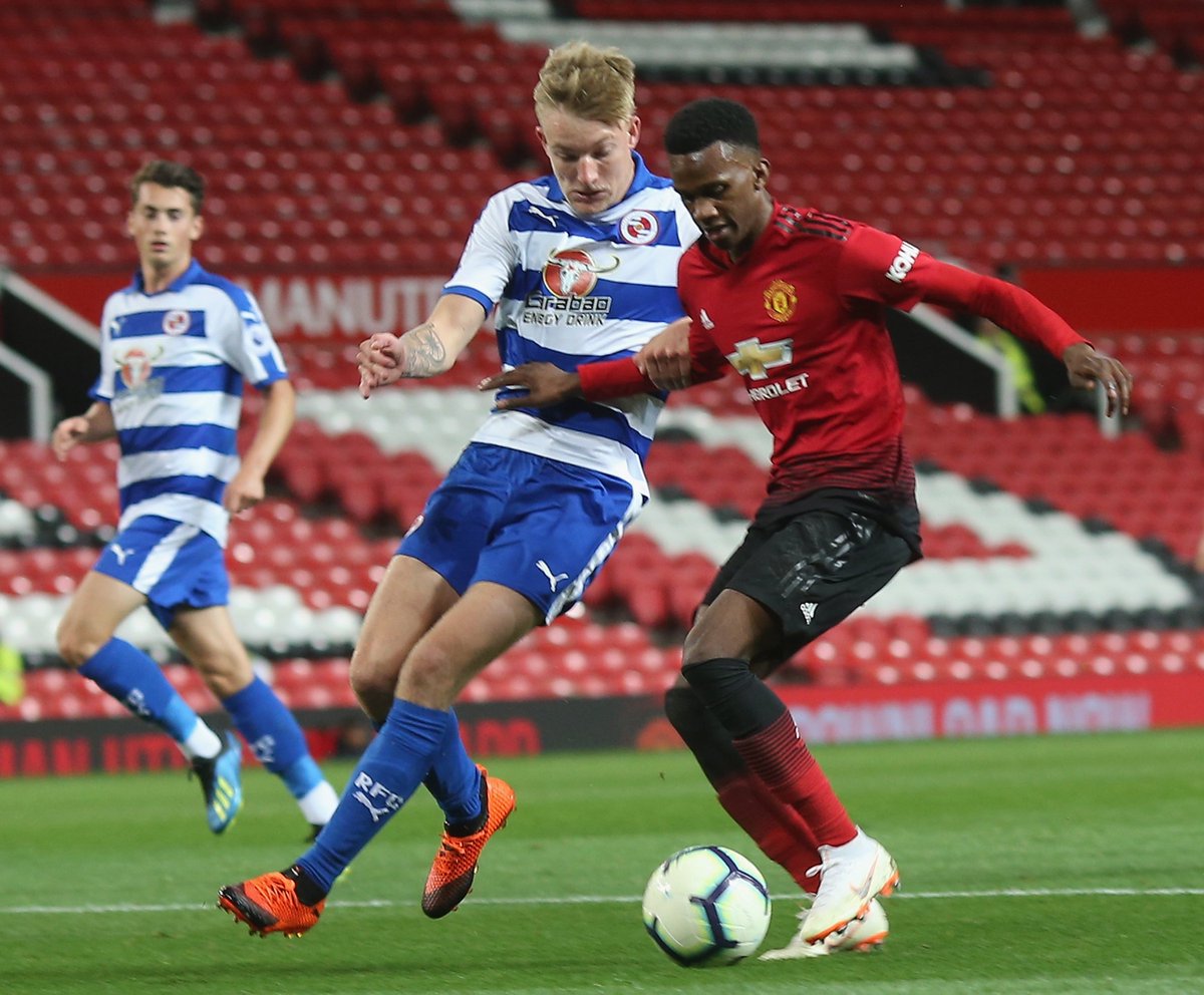 #MUAcademy U23s: FT - #MUFC 1 Reading 1. Josh Bohui's 66th-minute strike from Zak Dearnley's low cross earns a point for the Reds at Old Trafford. Diogo Dalot completed 90 minutes, Marcos Rojo played for 55.