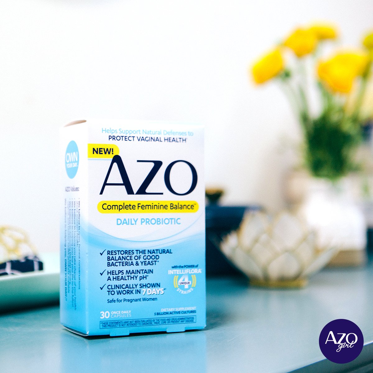Feeling off lately? Your vagina may be to blame. Everyday things like diet or tight clothing can throw off your vaginal pH. Luckily, new AZO Complete Feminine Balance® is specifically formulated to help restore your vaginal pH balance!* bit.ly/2NHYoff