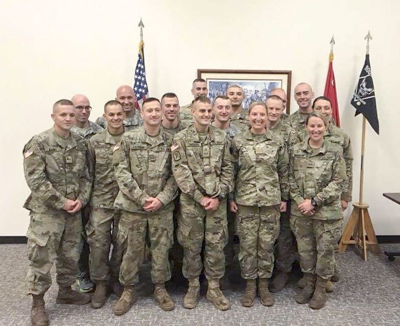 PANationalGuard's tweet photo. Congratulations to the ten Pennsylvania National Guard Soldiers and six Soldiers from other state National Guards who graduated from the 2018 Officer Candidate School (OCS) class at #FTIG's the 166th Regiment! #CitizenSoldier https://t.co/OJdqYzdhX0