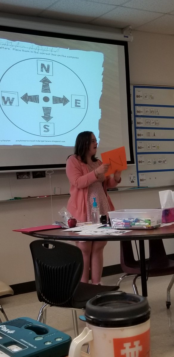 CHS World Geo EA class modeling a classroom-sized compass rose and helping navigate based on teacher created scenarios. Student engagement and understanding at it's best with life application and the right amount of fun! #makingadifference <a href="/becky_gieringer/">Becky Gieringer</a> <a href="/CISDSpecialEdu1/">C. Michele Martella</a>