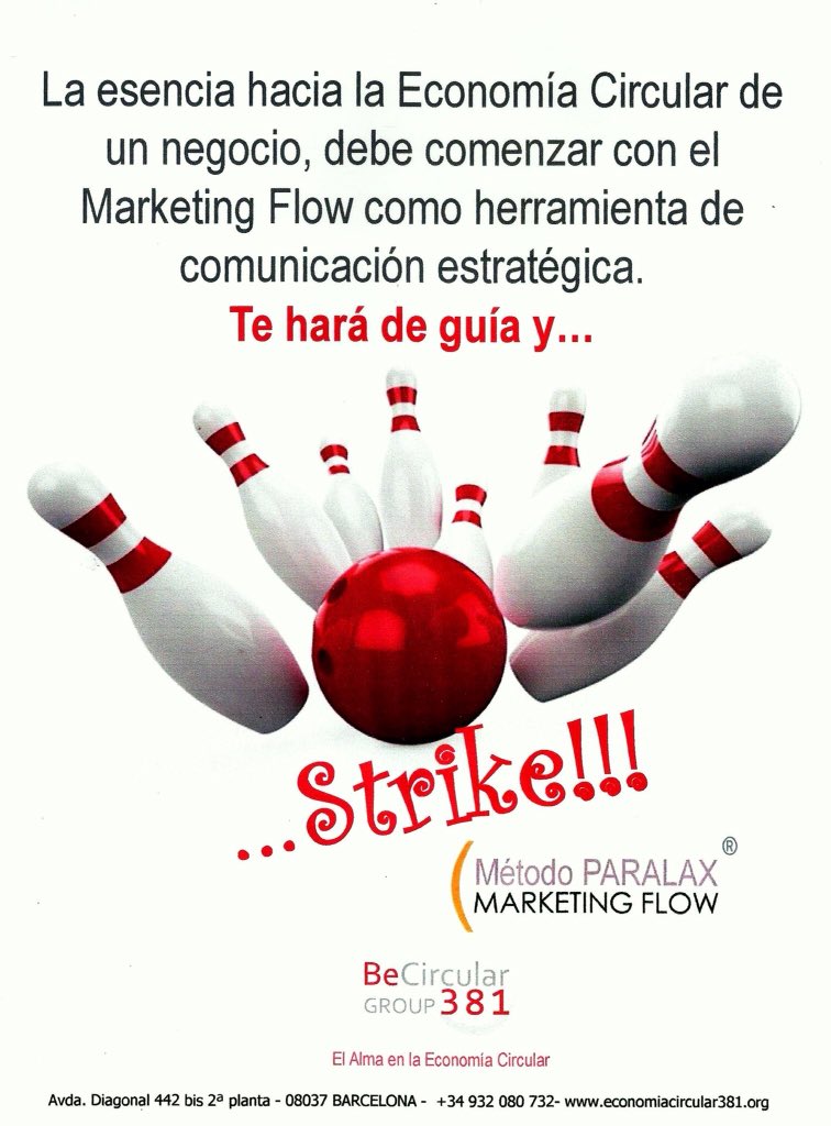 Actuarum381's tweet image. Con la Economía Lineal siempre nos ha marcado las pautas el Marketing Mix. En la #EconomiaCircular tenemos que aplicar la técnica del #MarketingFlow o el que aprovecha el rendimiento de los Flujos y Ciclo de Vida. Una creación conceptual i propiedad de nuestro socio @jbparalax.
